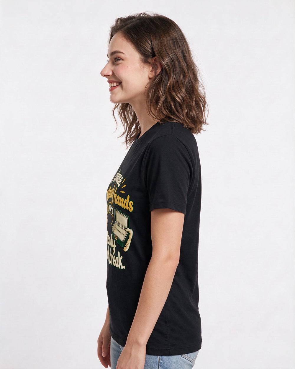 Nurse Black T-Shirt for Women – Nursing Life Graphic Tee product image 2
