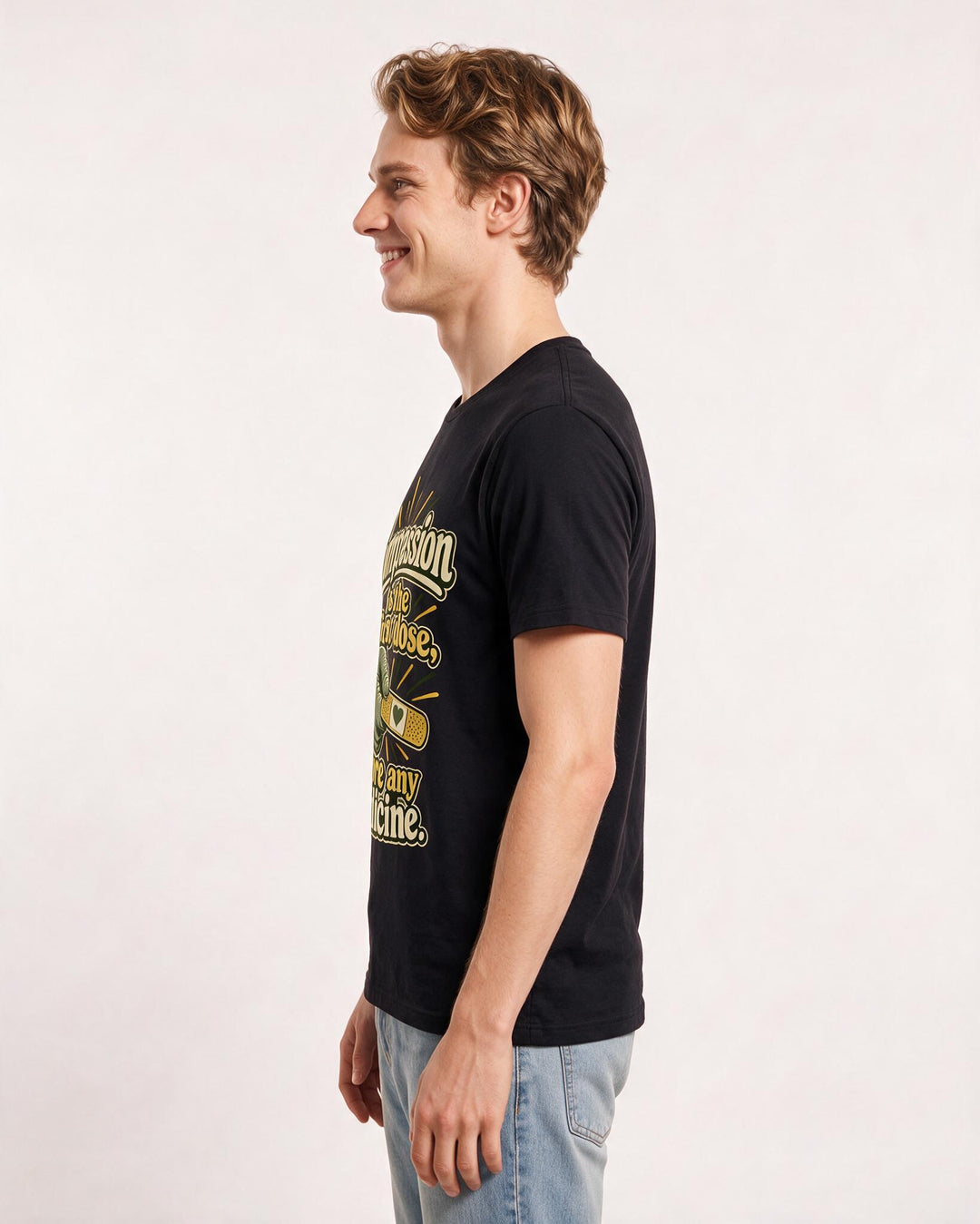 Nurse Black T-Shirt for Men – Nursing Life Graphic Tee product image 2
