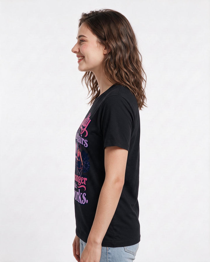 Patriotic Black T-Shirt for Women – Everyday Expression Graphic Tee product image 2