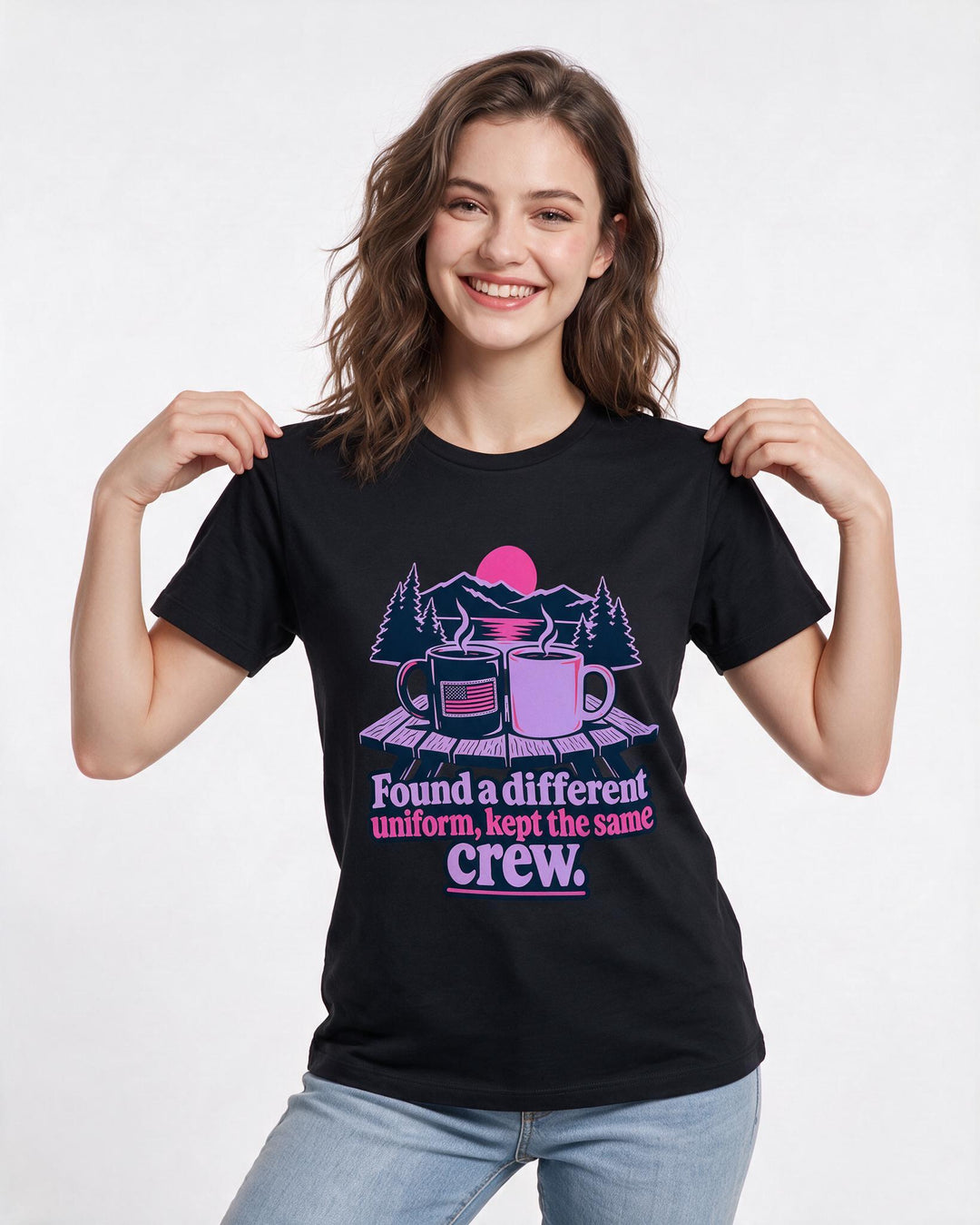 Veteran Black T-Shirt for Women – Everyday Expression Graphic Tee product image 1