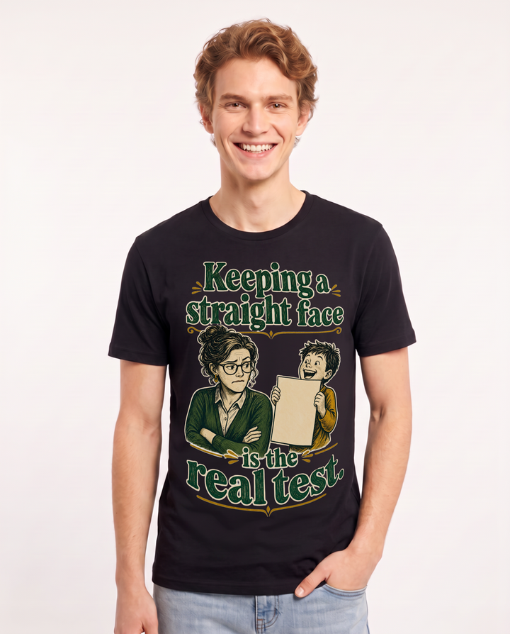 Teacher Black T-Shirt for Men – Everyday Expression Graphic Tee product image 3