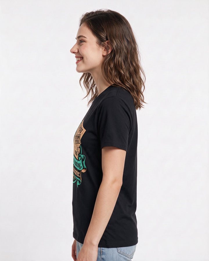 Halloween Black T-Shirt for Women – Halloween Theme Graphic Tee product image 2