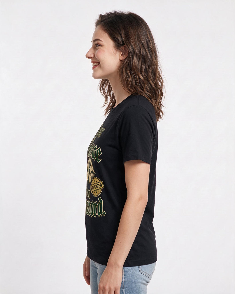 Political Statement Black T-Shirt for Women – Everyday Expression Graphic Tee product image 2