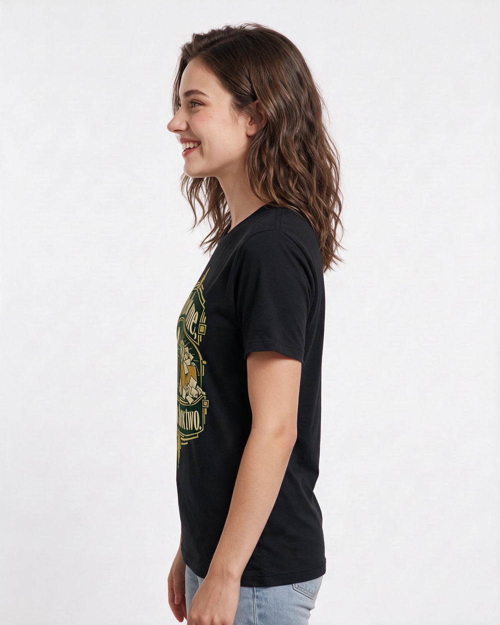 Political Statement Black T-Shirt for Women – Everyday Expression Graphic Tee product image 2