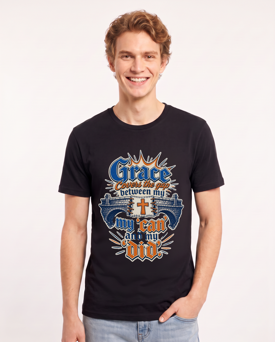 Christian Faith Black T-Shirt for Men – Everyday Expression Graphic Tee product image 1