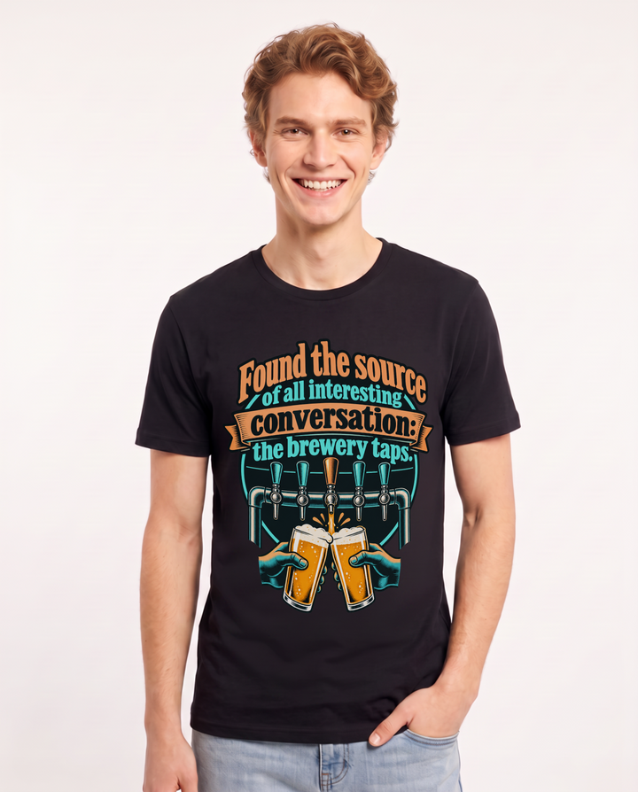 Beer Black T-Shirt for Men – Everyday Expression Graphic Tee product image 3