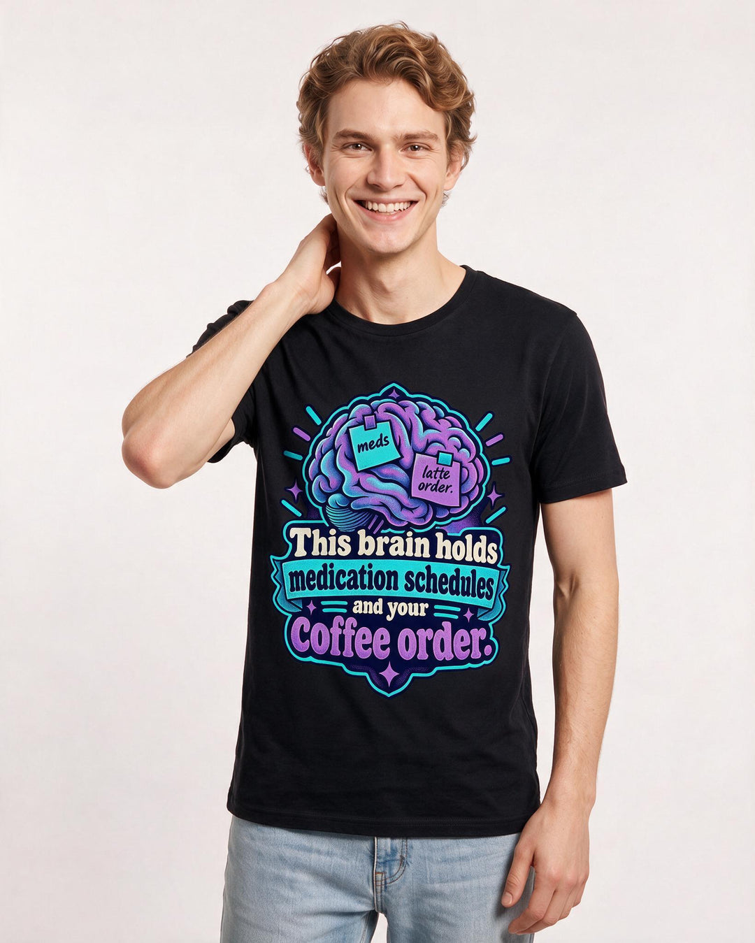 Nurse Black T-Shirt for Men – Nursing Life Graphic Tee product image 1