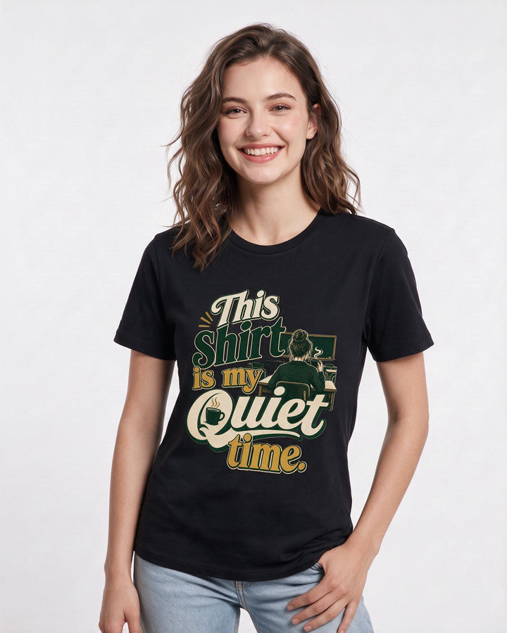 Teacher Black T-Shirt for Women – Everyday Expression Graphic Tee product image 1