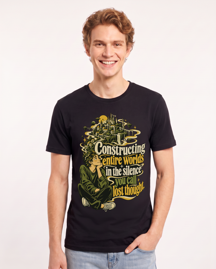 Neurodiversity Black T-Shirt for Men – Everyday Expression Graphic Tee product image 3
