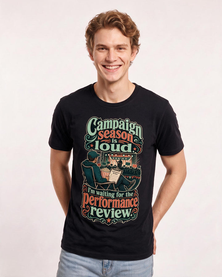 Political Statement Black T-Shirt for Men – Everyday Expression Graphic Tee product image 1
