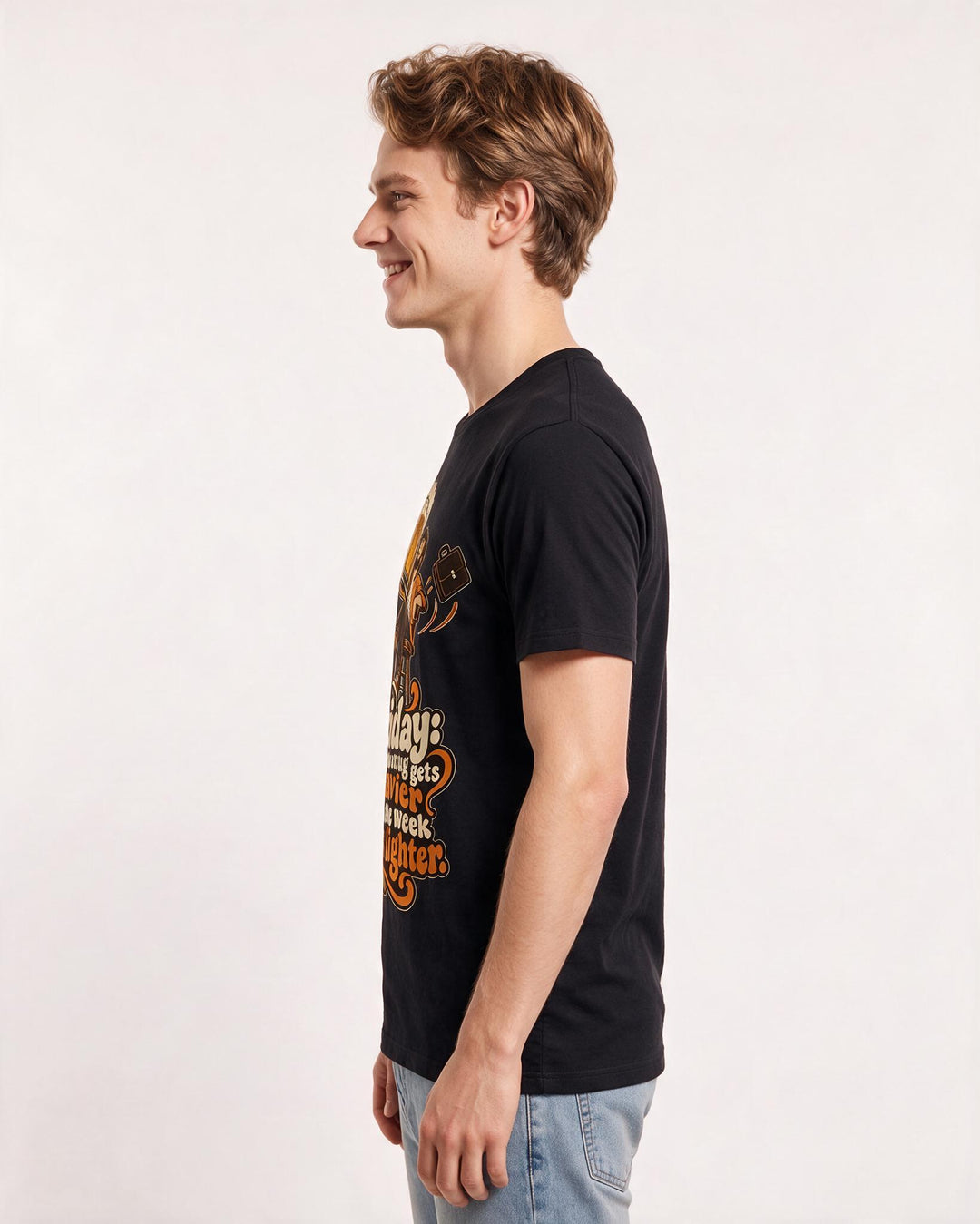 Beer Black T-Shirt for Men – Everyday Expression Graphic Tee product image 2