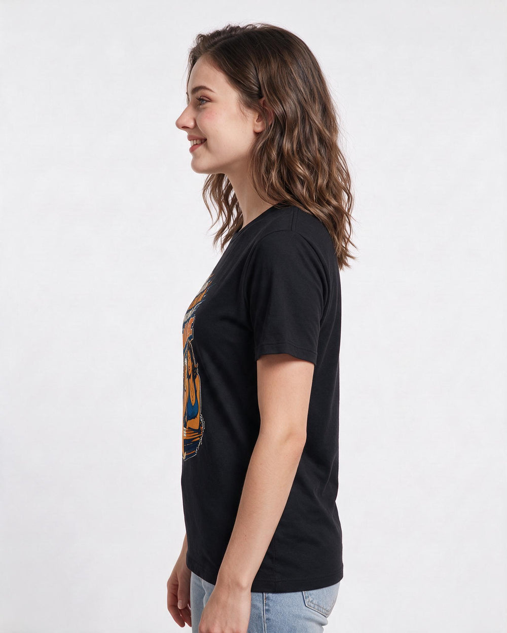 Beer Black T-Shirt for Women – Everyday Expression Graphic Tee product image 2
