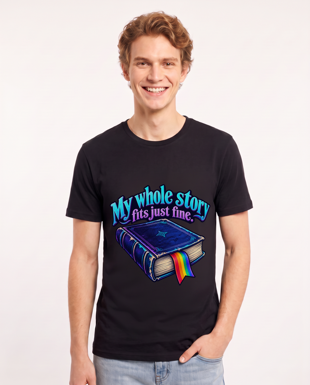 Pride Black T-Shirt for Men – Everyday Expression Graphic Tee product image 3