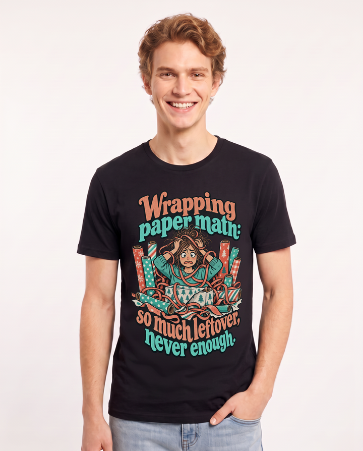 Christmas Black T-Shirt for Men – Holiday Theme Graphic Tee product image 3