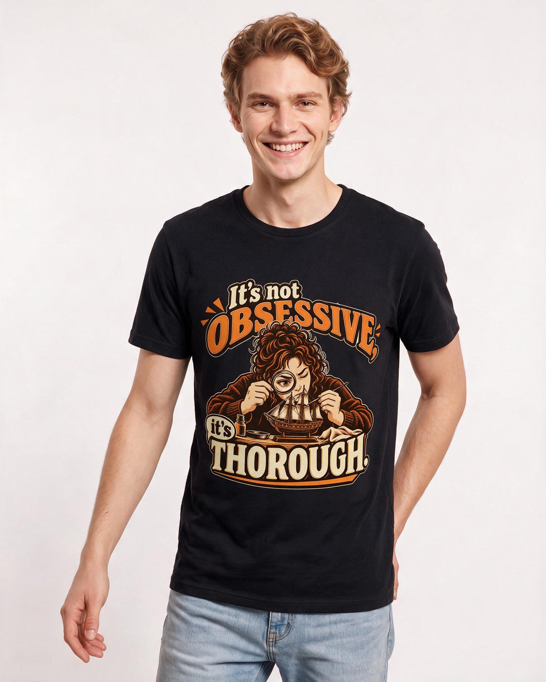 Neurodiversity Black T-Shirt for Men – Everyday Expression Graphic Tee product image 1