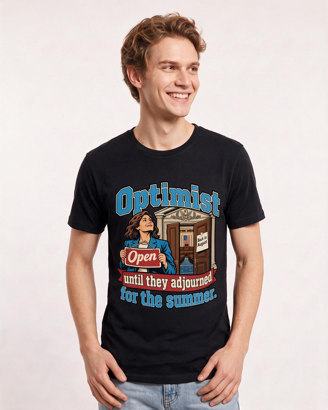 Political Statement Black T-Shirt for Men – Everyday Expression Graphic Tee product image 1