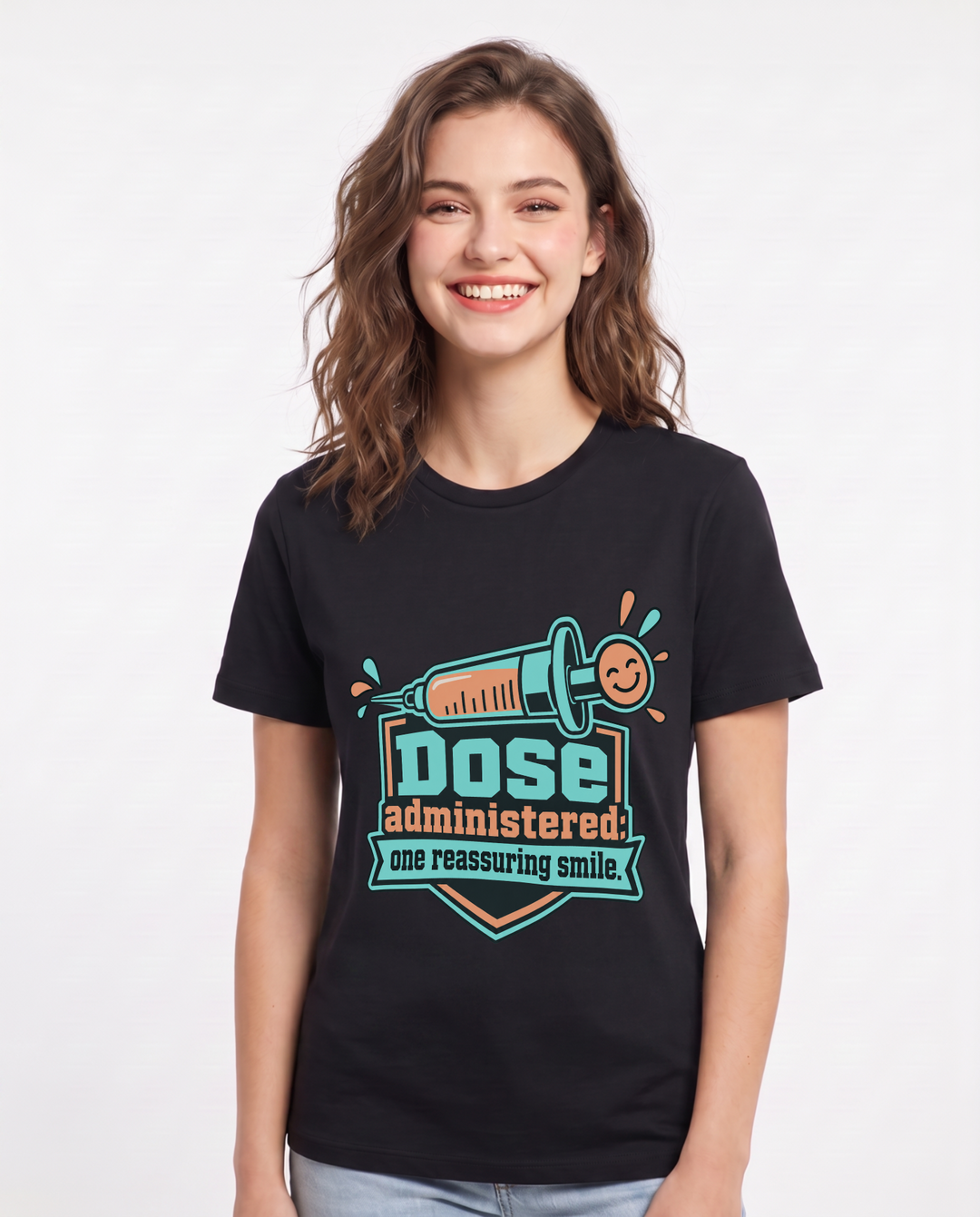 Nurse Black T-Shirt for Women – Nursing Life Graphic Tee product image 3