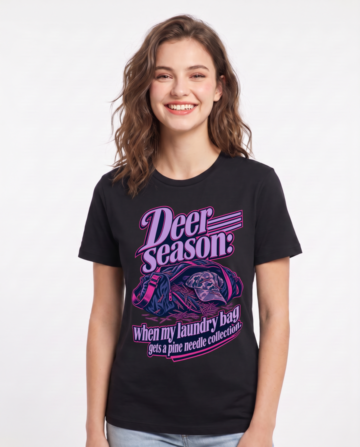 Hunting Black T-Shirt for Women – Everyday Expression Graphic Tee product image 3