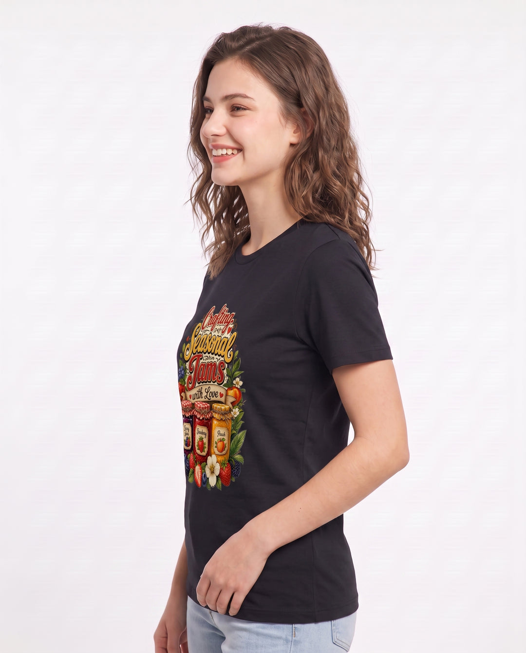 Crafting Seasonal Jams with Love Women's Black T-Shirt product image 3