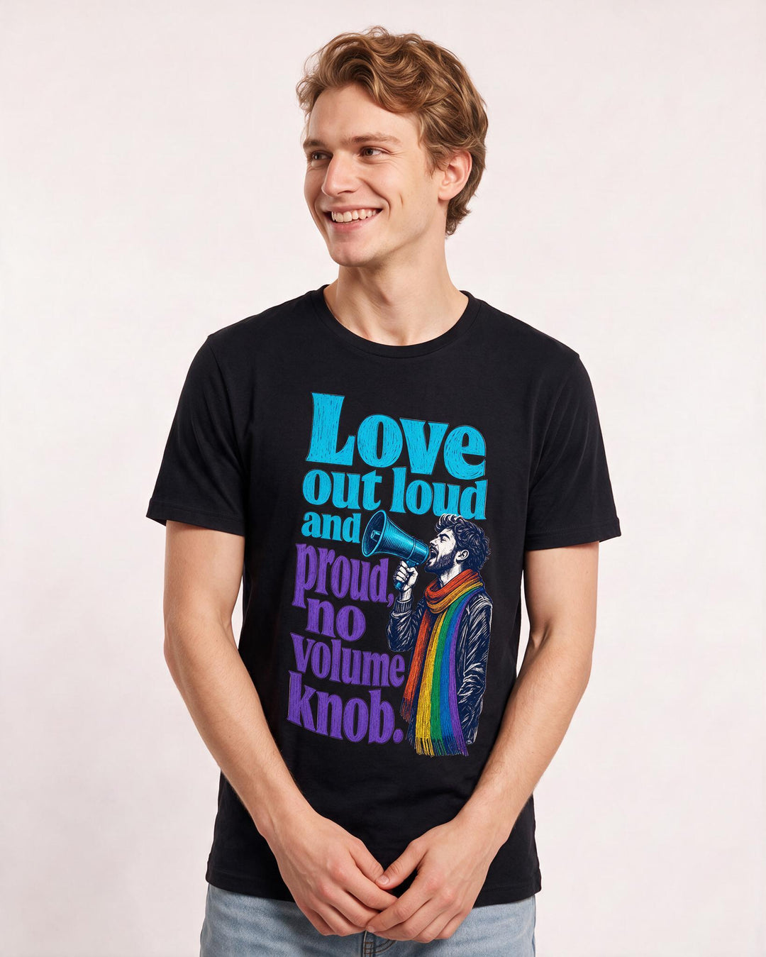 Pride Black T-Shirt for Men – Everyday Expression Graphic Tee product image 1