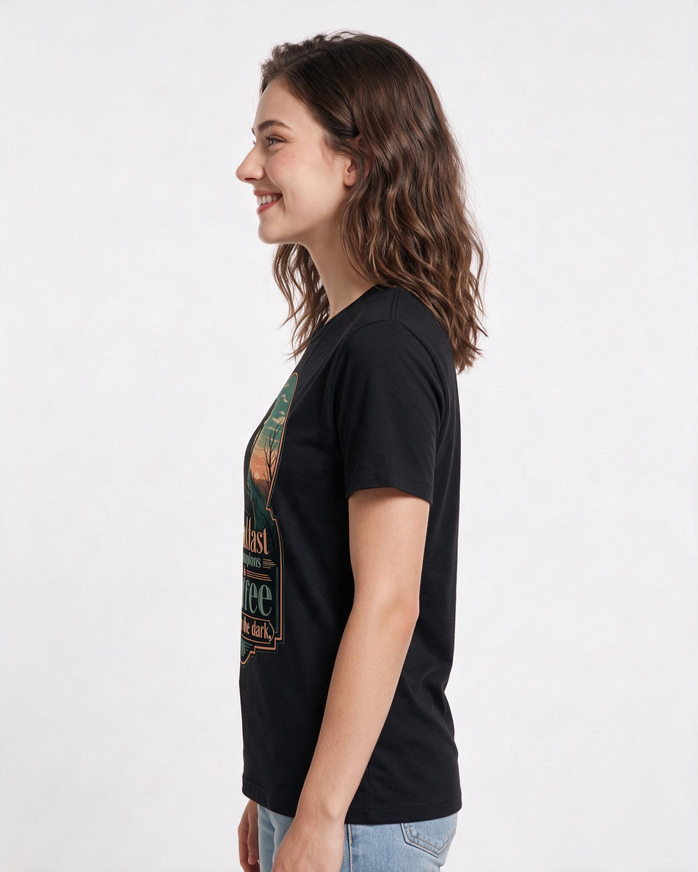 Hunting Black T-Shirt for Women – Everyday Expression Graphic Tee product image 2