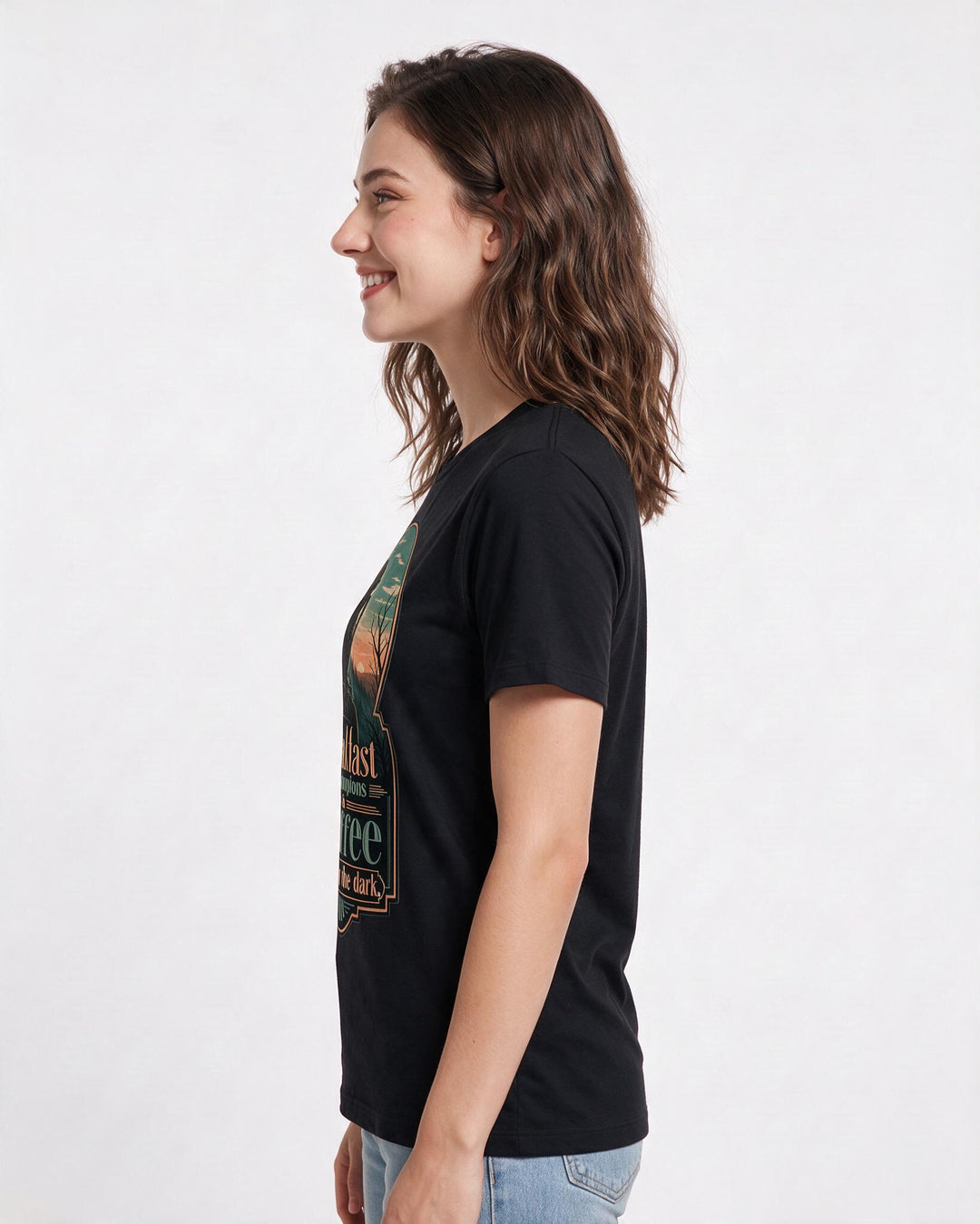 Hunting Black T-Shirt for Women – Everyday Expression Graphic Tee product image 2