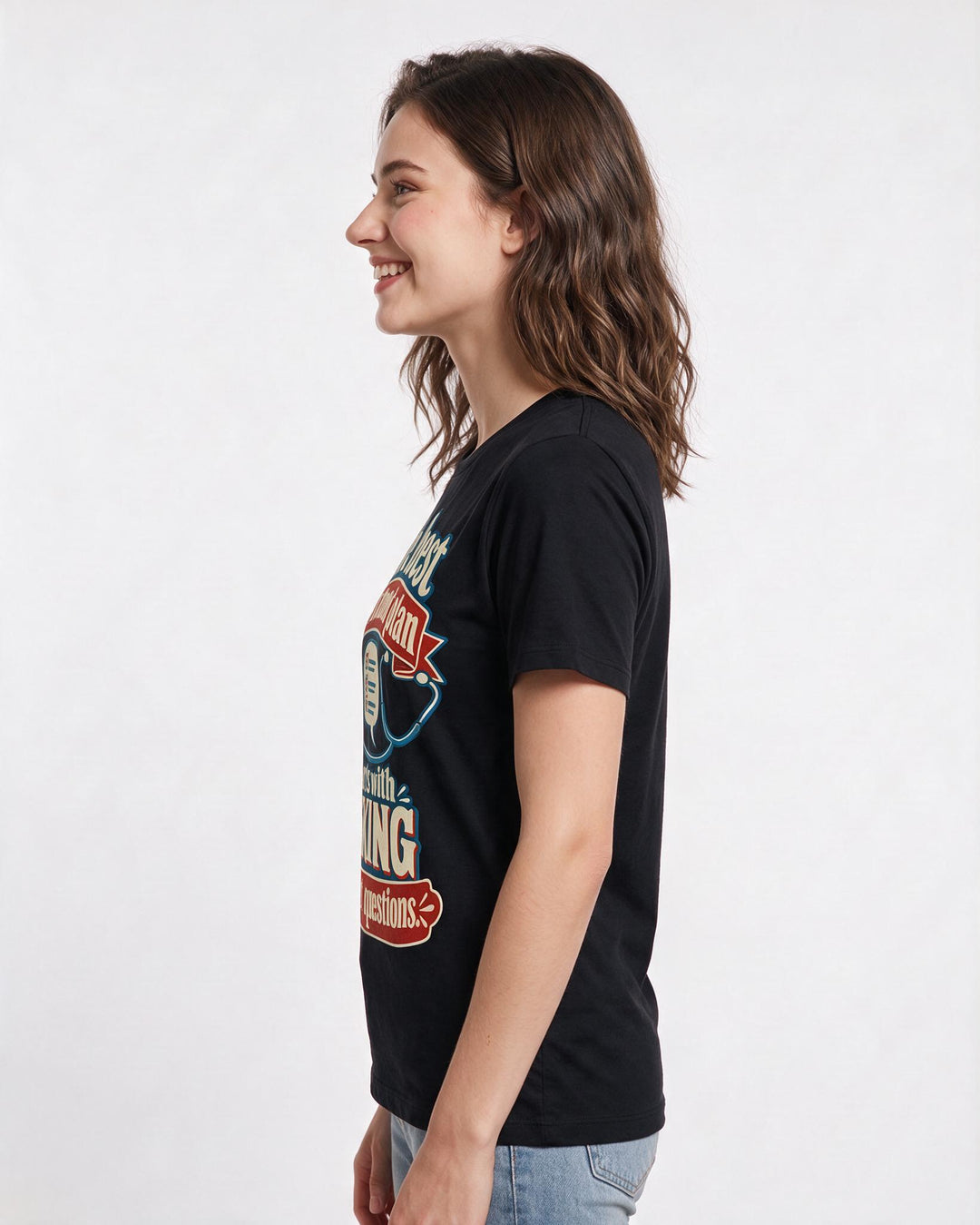 Nurse Black T-Shirt for Women – Nursing Life Graphic Tee product image 2