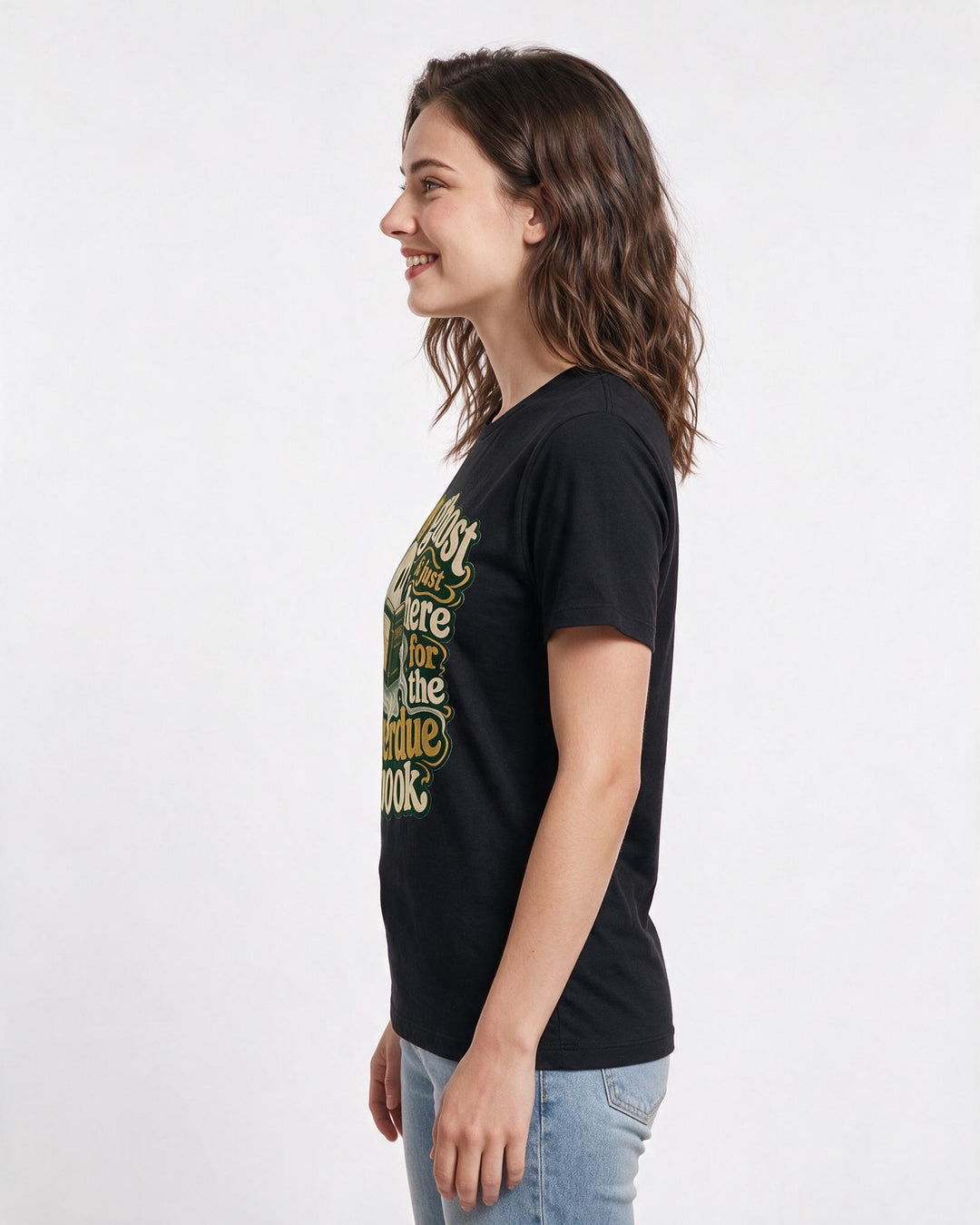 Halloween Black T-Shirt for Women – Halloween Theme Graphic Tee product image 2