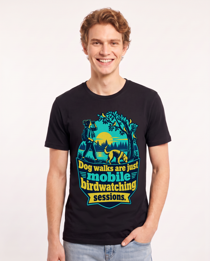 Dog Lover Black T-Shirt for Men – Everyday Expression Graphic Tee product image 3