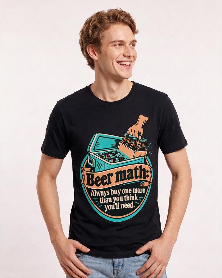 Beer Black T-Shirt for Men – Everyday Expression Graphic Tee product image 1