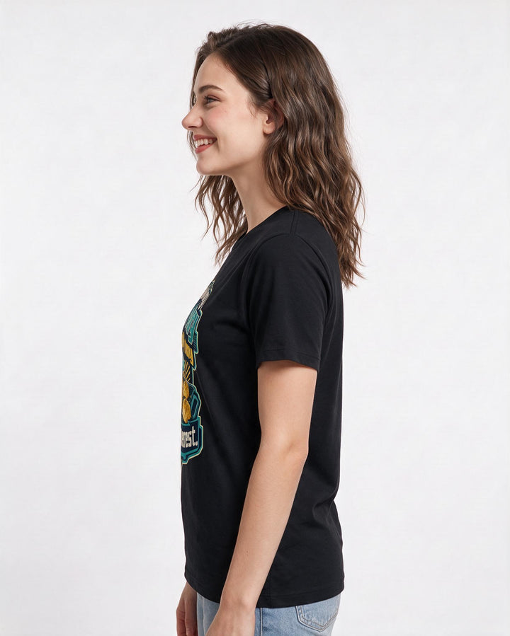 Funny Christmas Women's Black T-Shirt – Maintaining puff pastry integrity is my holiday Everest. product image 2