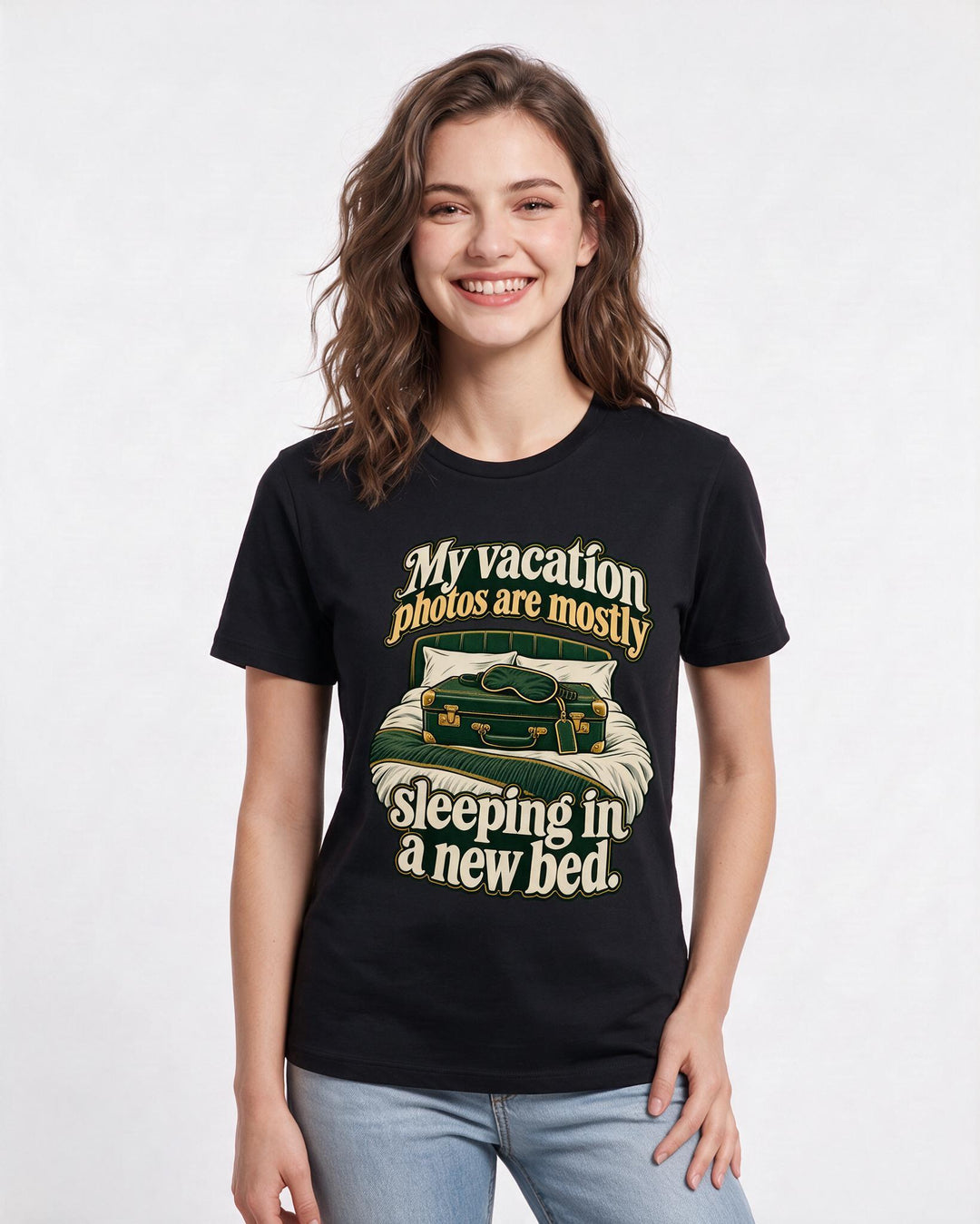Meme Black T-Shirt for Women – Everyday Expression Graphic Tee product image 1