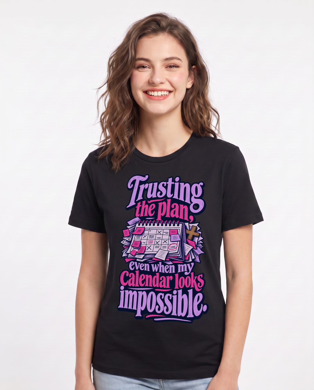 Christian Faith Black T-Shirt for Women – Everyday Expression Graphic Tee product image 3