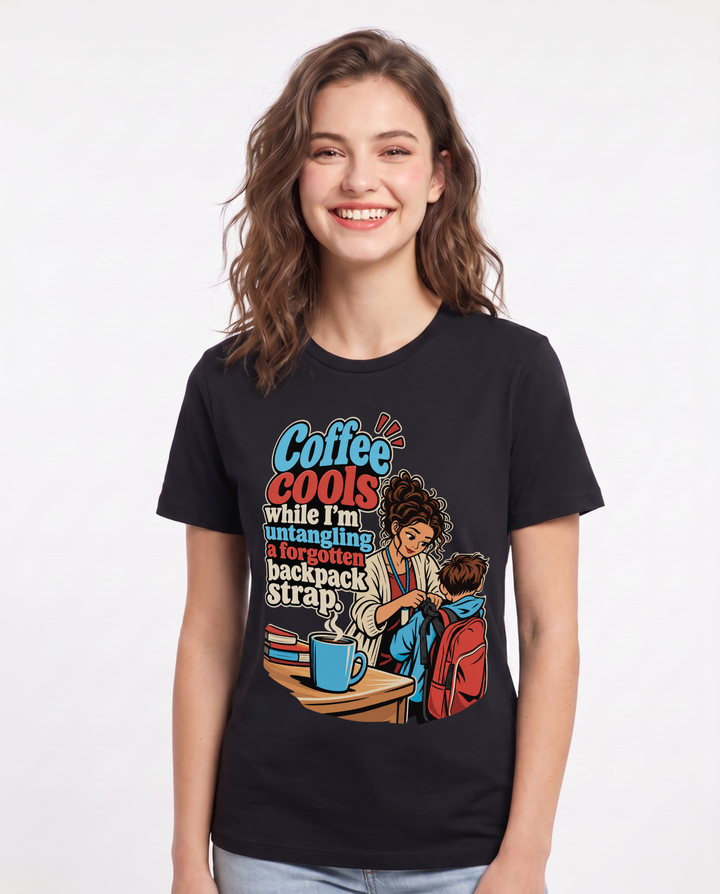 Teacher Black T-Shirt for Women – Everyday Expression Graphic Tee product image 3