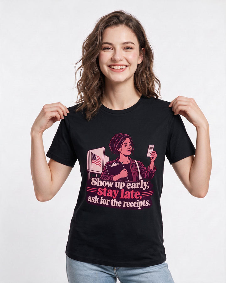 Political Statement Black T-Shirt for Women – Everyday Expression Graphic Tee product image 1