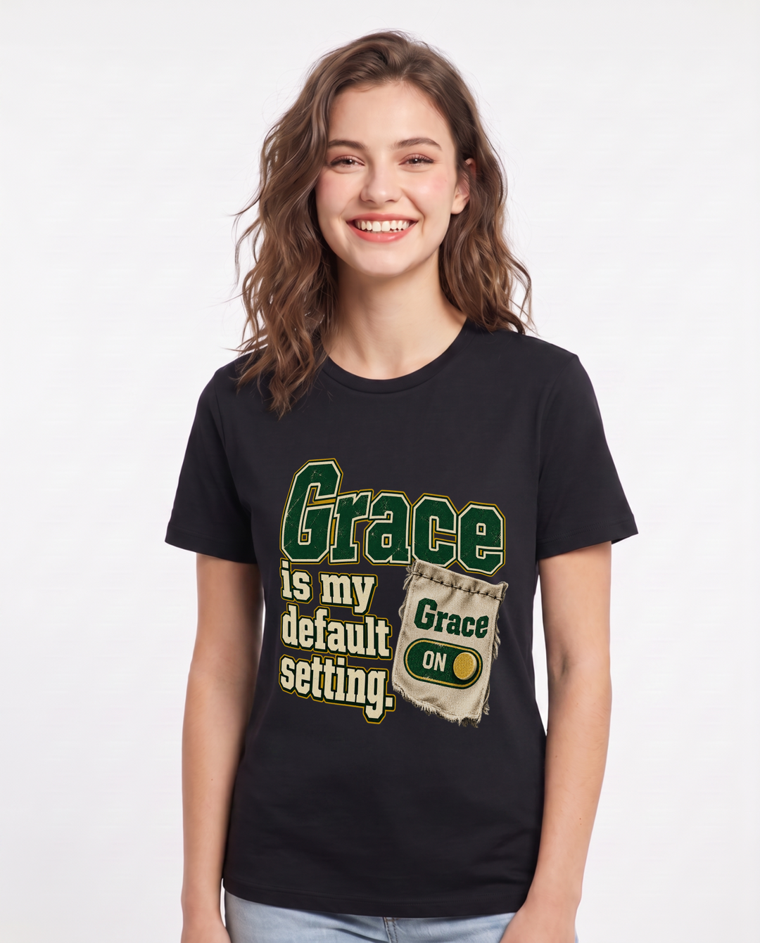 Christian Faith Black T-Shirt for Women – Everyday Expression Graphic Tee product image 3