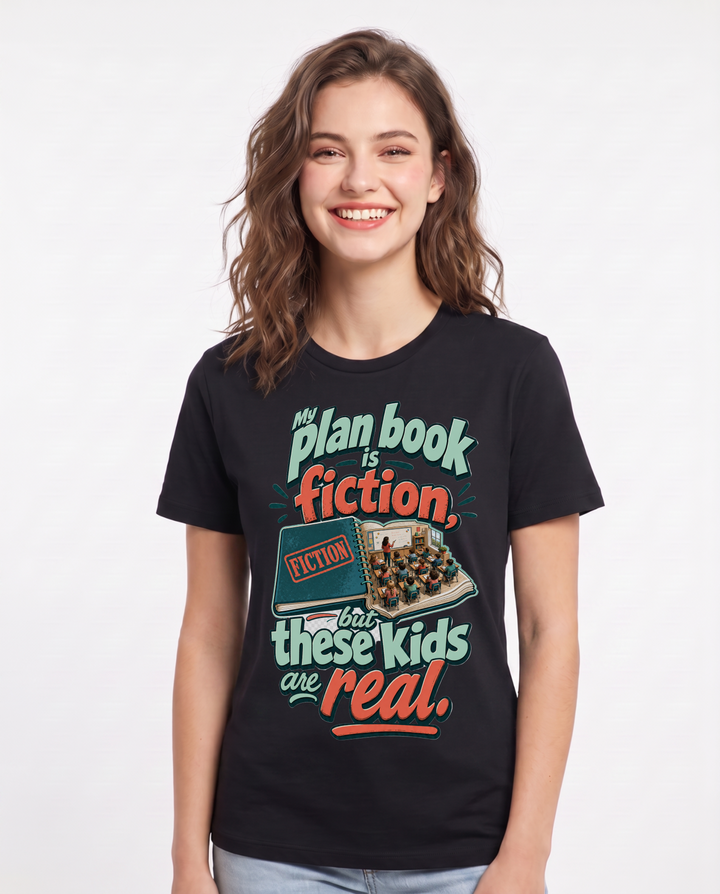 Teacher Black T-Shirt for Women – Everyday Expression Graphic Tee product image 3