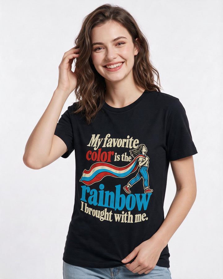 Pride Black T-Shirt for Women – Everyday Expression Graphic Tee product image 1
