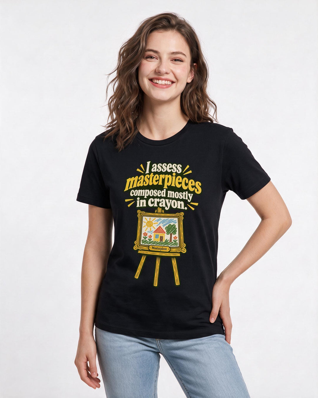 Teacher Black T-Shirt for Women – Everyday Expression Graphic Tee product image 1
