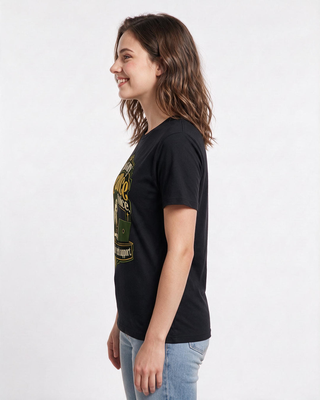 Halloween Black T-Shirt for Women – Halloween Theme Graphic Tee product image 2