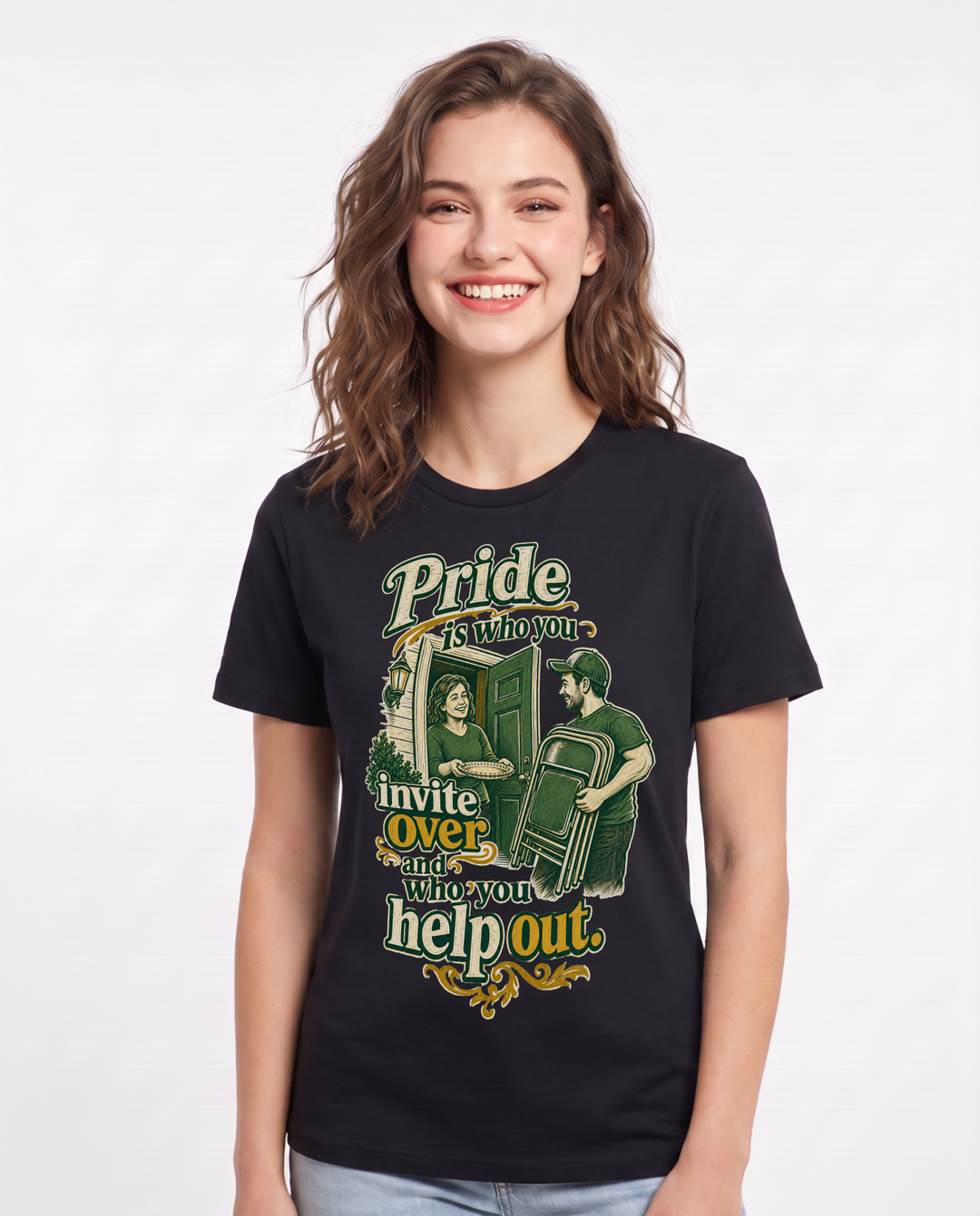 Patriotic Black T-Shirt for Women – Everyday Expression Graphic Tee product image 3