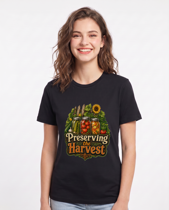 Preserving the Harvest Women's Black T-Shirt product image 2