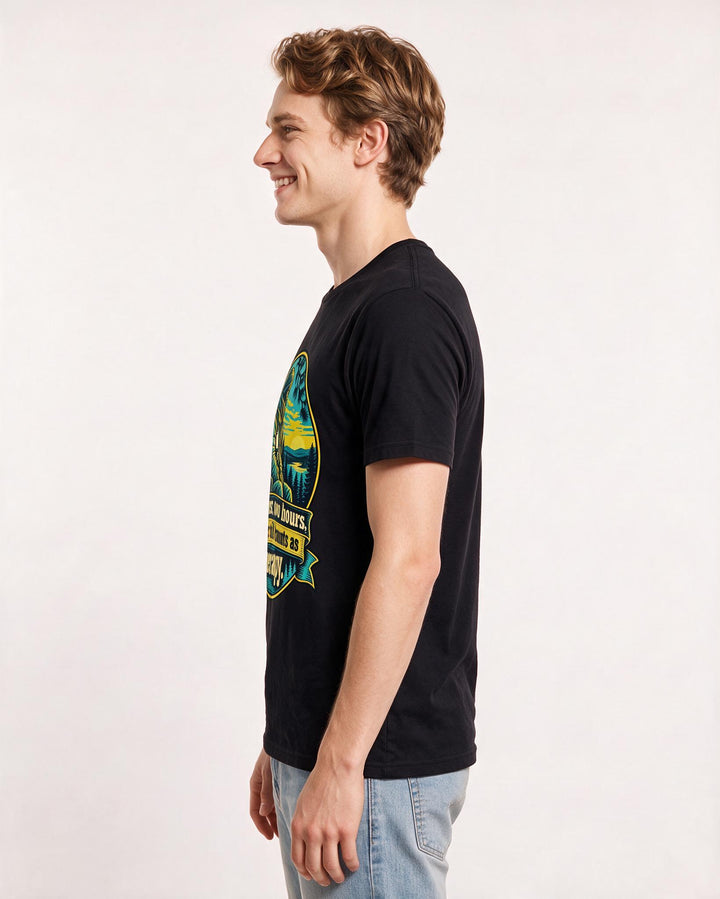 Hunting Black T-Shirt for Men – Everyday Expression Graphic Tee product image 2