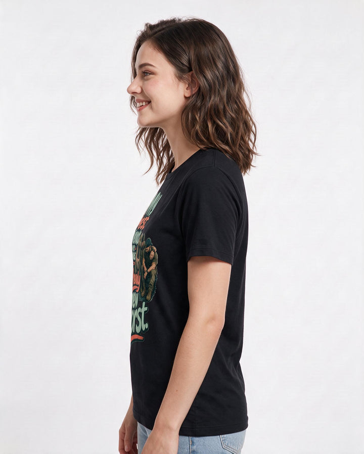 Veteran Women's Black T-Shirt – My best friends are the ones who already knew the worst. product image 2
