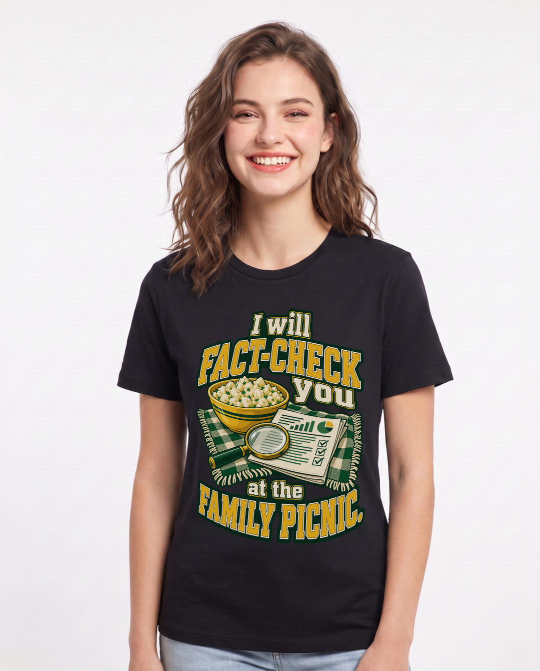 Political Statement Black T-Shirt for Women – Everyday Expression Graphic Tee product image 3