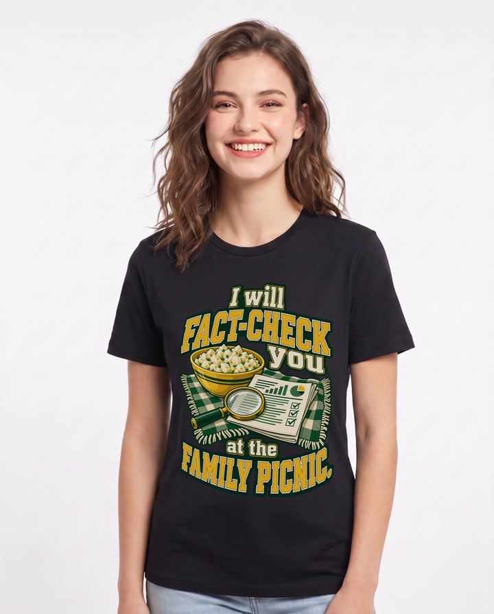 Political Statement Black T-Shirt for Women – Everyday Expression Graphic Tee product image 3