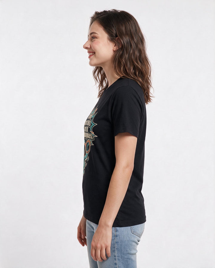 Halloween Black T-Shirt for Women – Halloween Theme Graphic Tee product image 2