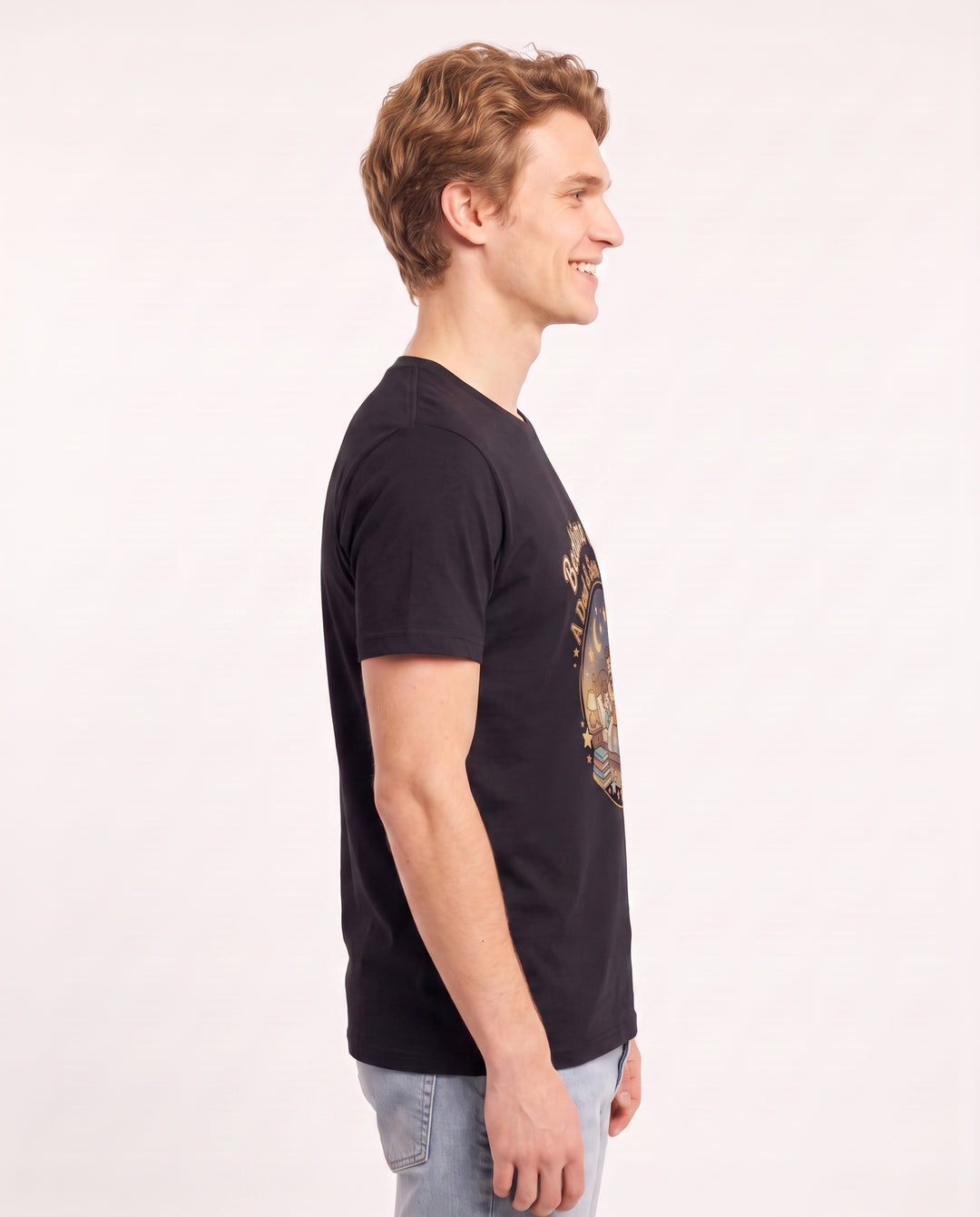 Bedtime Stories: A Dad & Son Tradition Men's Black T-Shirt product image 3