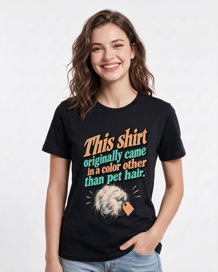 Cat Lover Black T-Shirt for Women – Everyday Expression Graphic Tee product image 1