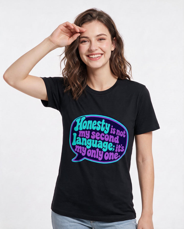 Neurodiversity Black T-Shirt for Women – Everyday Expression Graphic Tee product image 1